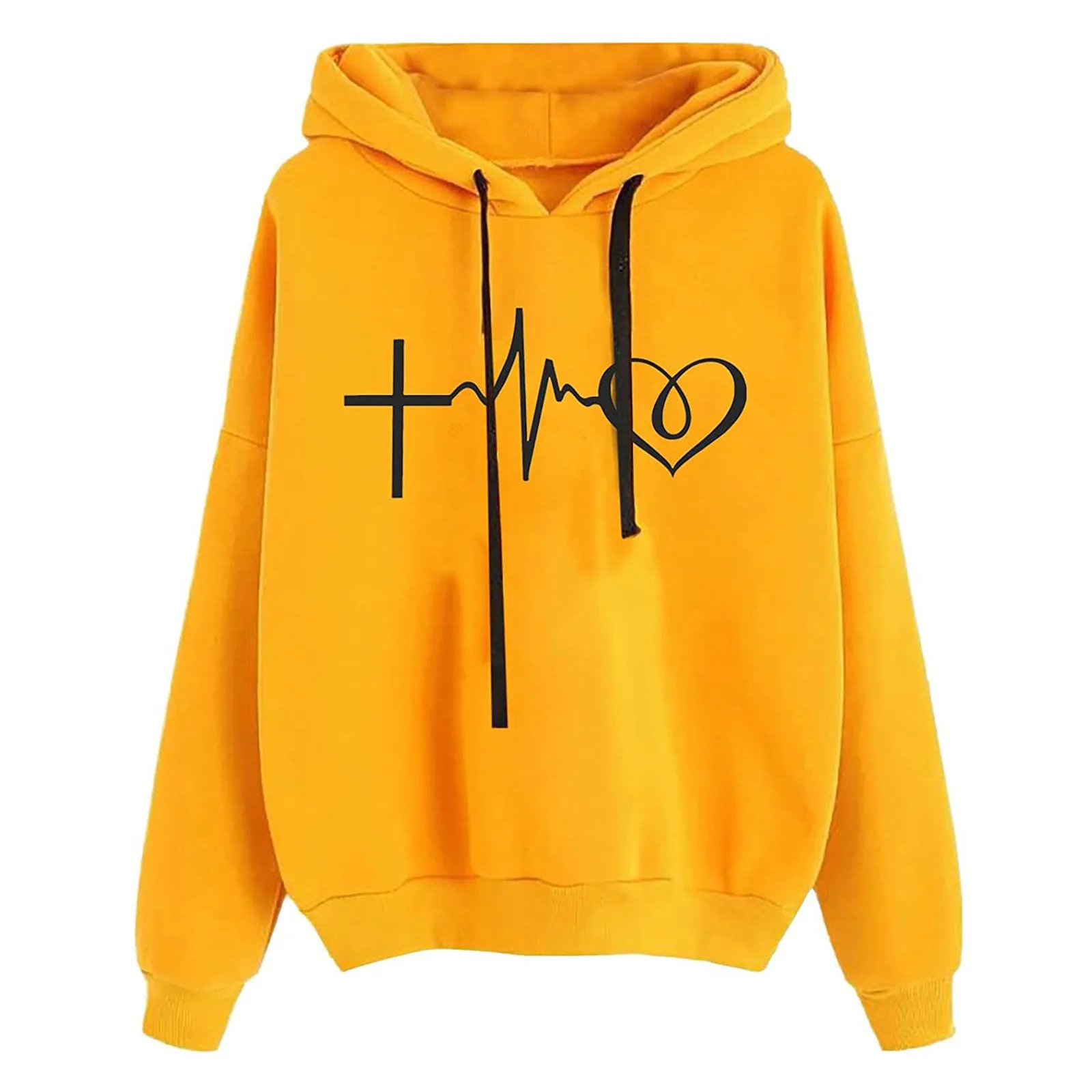 Printing Sleeve Bright Women's Heart Color Hoodies Long Lightweight Sweatshirts for Women Zip up Womens Hoodies Pullover