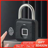 Intelligent Keyless Fingerprint APP Unlock Locker Lock Outdoor Waterproof Anti-Theft Padlock for School Gym Locker,Sports Locker