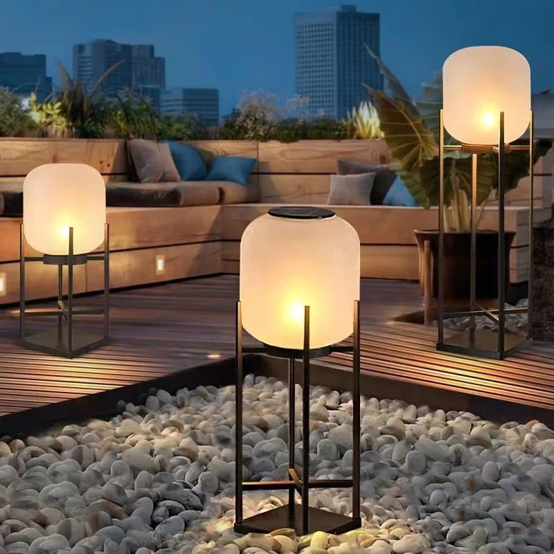 Solar outdoor lights, villa courtyard lights, waterproof lawn floor lamps, garden home decorative ambient lights