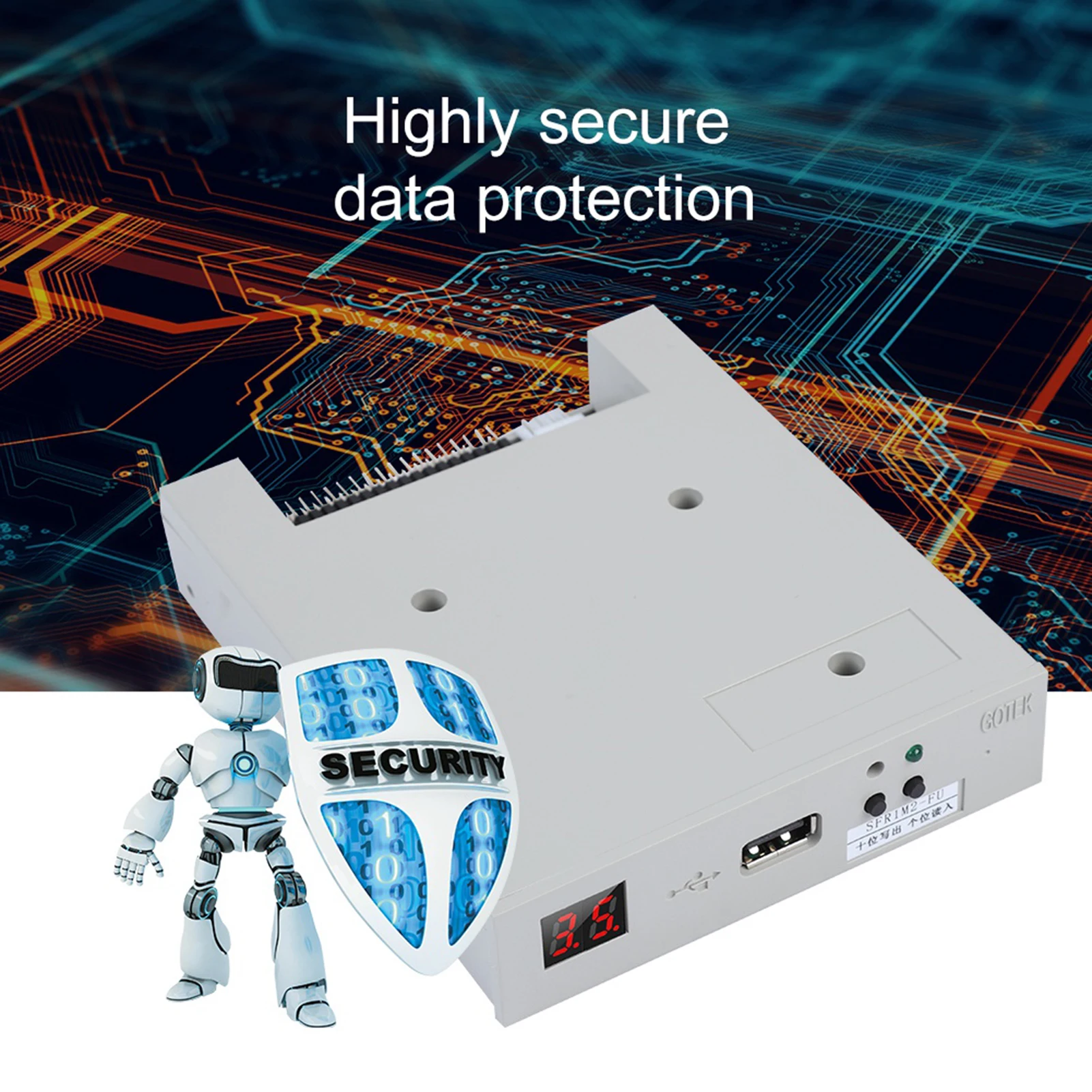 

SFR1M2-FU 1,2 МБ USB SSD Эмулятор дисковода-дискеты Plug and Play для плоской вязальной машины Дискета USB-эмулятор Эмулятор дискеты-дискеты