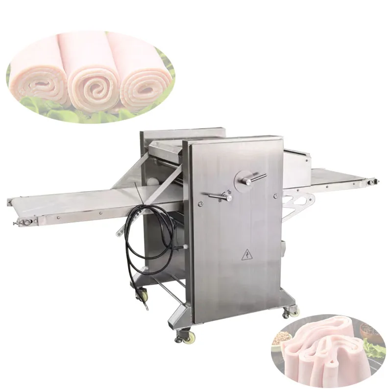 220V Electric Pork Skinning Machine With Conveyor Belt Type Adjustable Thickness Multi-functional Skinning Machine For Pork