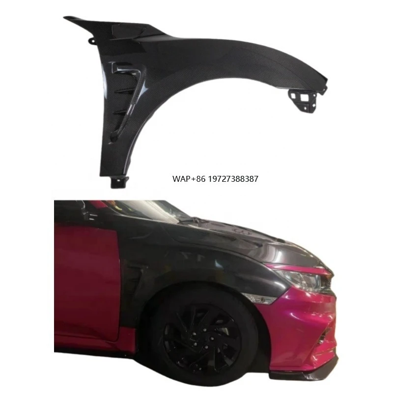 

Carbon Fiber Car Auto Wheel Fenders for 10th Gen FC1 FK7 2016-2021 Aerodynamic Auto Body Kits