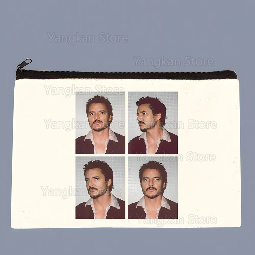 

Холщовая сумка для хранения Pedro Pascal, многофункциональная косметичка на молнии, пенал для студентов