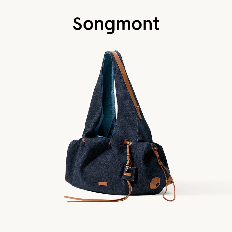 Songmont Armpit Bag Women Large Capacity Casual Versatile Commuter Shoulder Tramp Bag