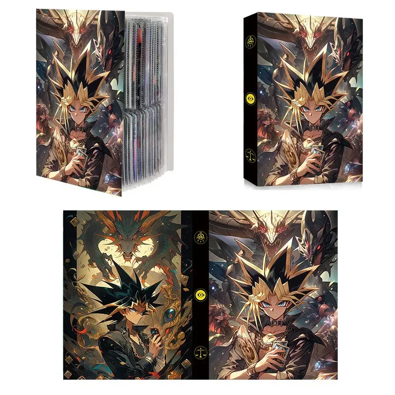 Yu-Gi-Oh Anime Album Game Collection Card Book Blue-Eyes Toon Dragon Album Book Anime Map Letter Holder Binder Notebook Folder