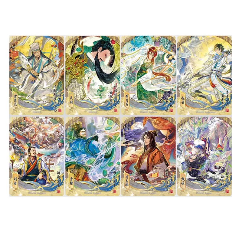 Genuine KAYOU Three Kingdoms Series 3 H/L/G/J/F/QZ/white/green/yellow Card Three Visits To Thatched Cottage Rare Collection Card