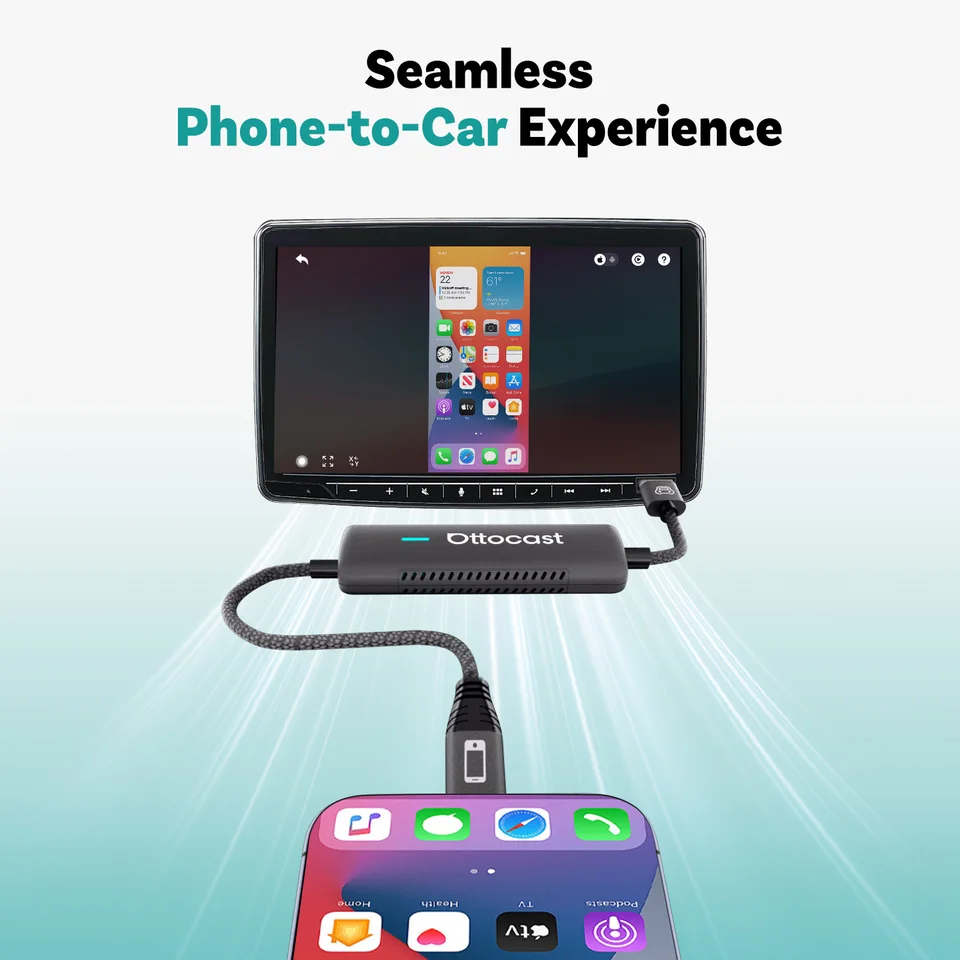 Ottocast MirrorTouch カーアダプタ Mirror Touch | CarPlayワイヤレス化＆双方向タッチミラーリング対応