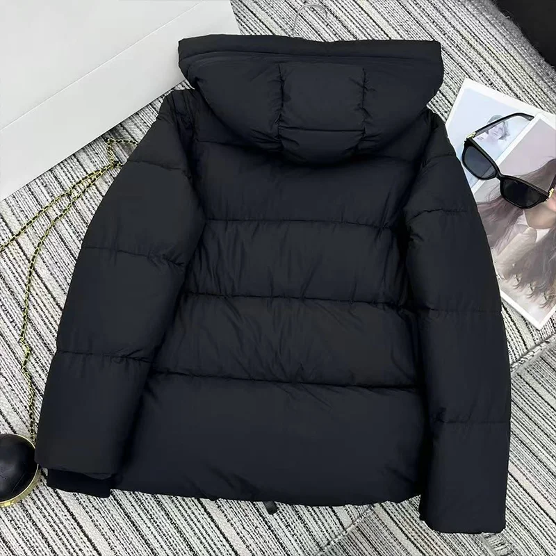 고품질 겨울 여성용 다운 재킷 후드 포함 - 심플하고 패셔너블한 코트 2025 신상품 25121220