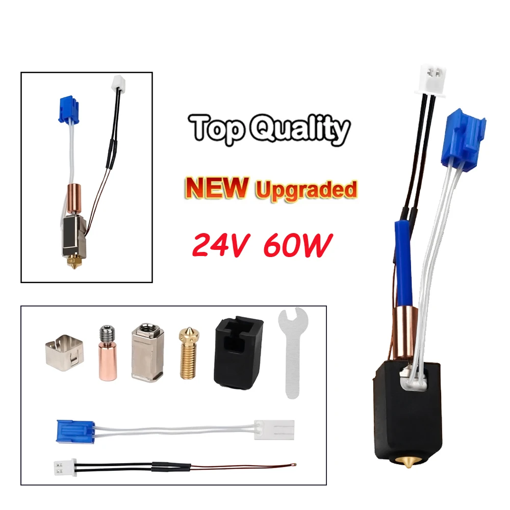 

Upgraded Hotend For Artillery Sidewinder X1 X2 Genius Pro Ceramic Heating Block Kit 24V 60W Hot End Pinting Head.