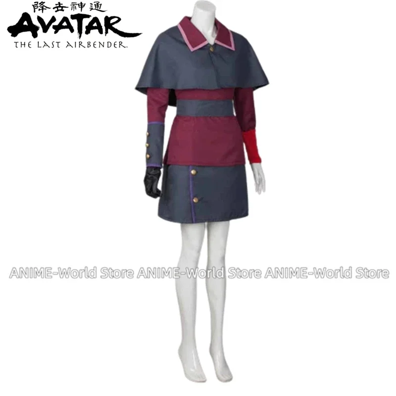 《Custom Made》Anime Avatar Asami Sato Cosplay Costume Suit Silk Stockings Custom Size Any Size Shoes Wig  Halloween Woman Men