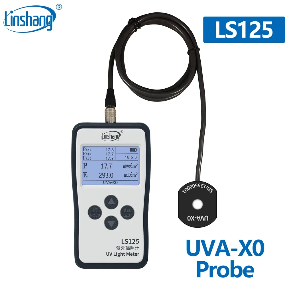 LS126A เรดิโอมิเตอร์รังสียูวียูวี LS125เครื่องวัดแสงยูวีสำหรับหลอดปรอทความดันสูงฆ่าเชื้อโรคในหลอดยูวีซีปริมาณพลังงาน