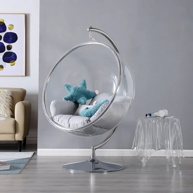 Creative Hanging Ball Transparent Bubble Chair Hemisphere  Acrylic Hanging Basket Hanging Ball Space Chair