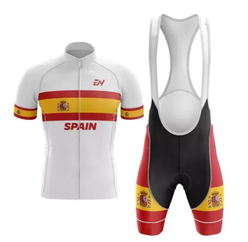 New Spain Cycling Jersey Pro Team  Clothing Summer Short Sleeve MTB  Shirts Men Bike  ENCYMO