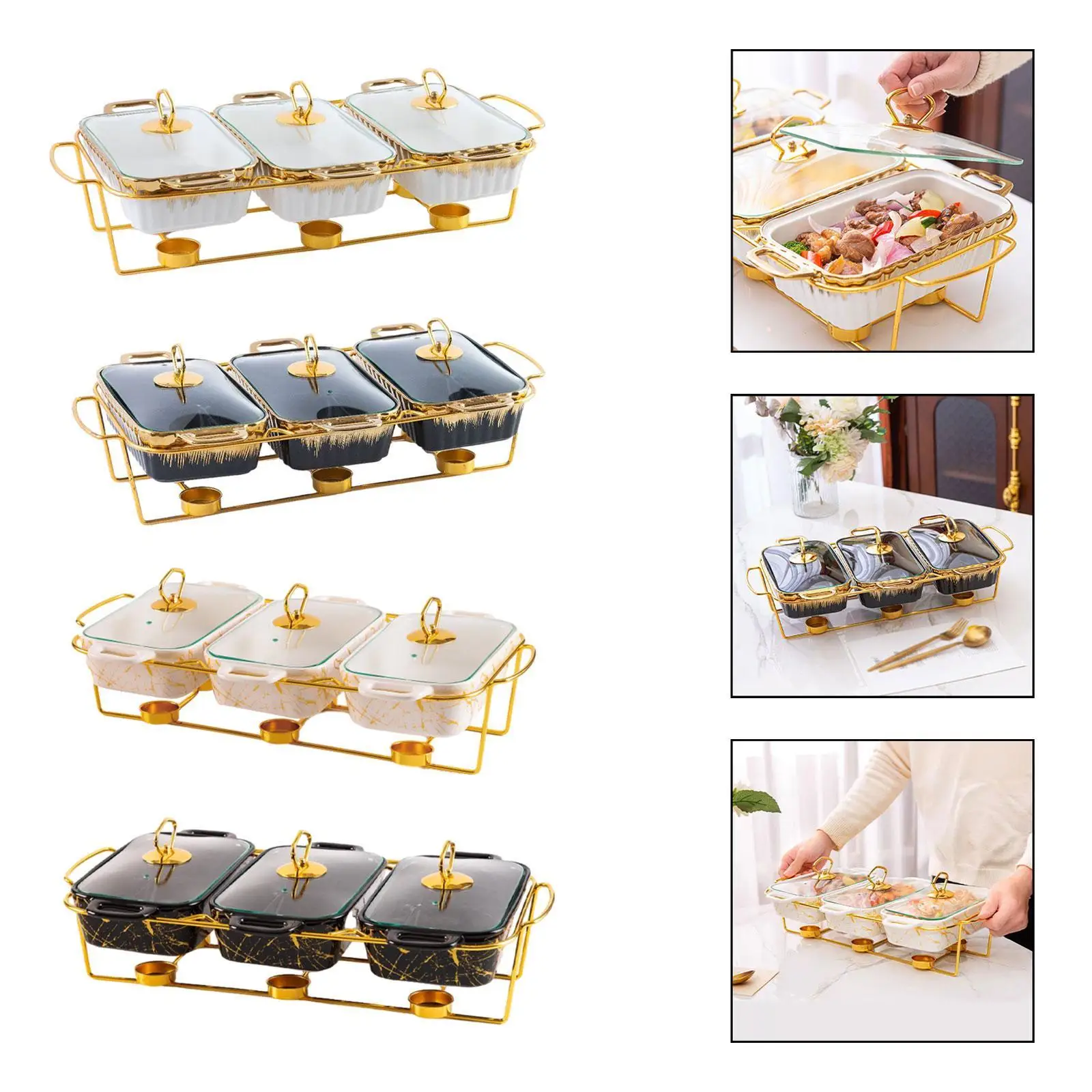 Натиральная тарелка для буфет, домашний буфет, сервер, роскошная подставка, витрина для шведского стола, набор подогрева для вечеринки, праздника, отеля