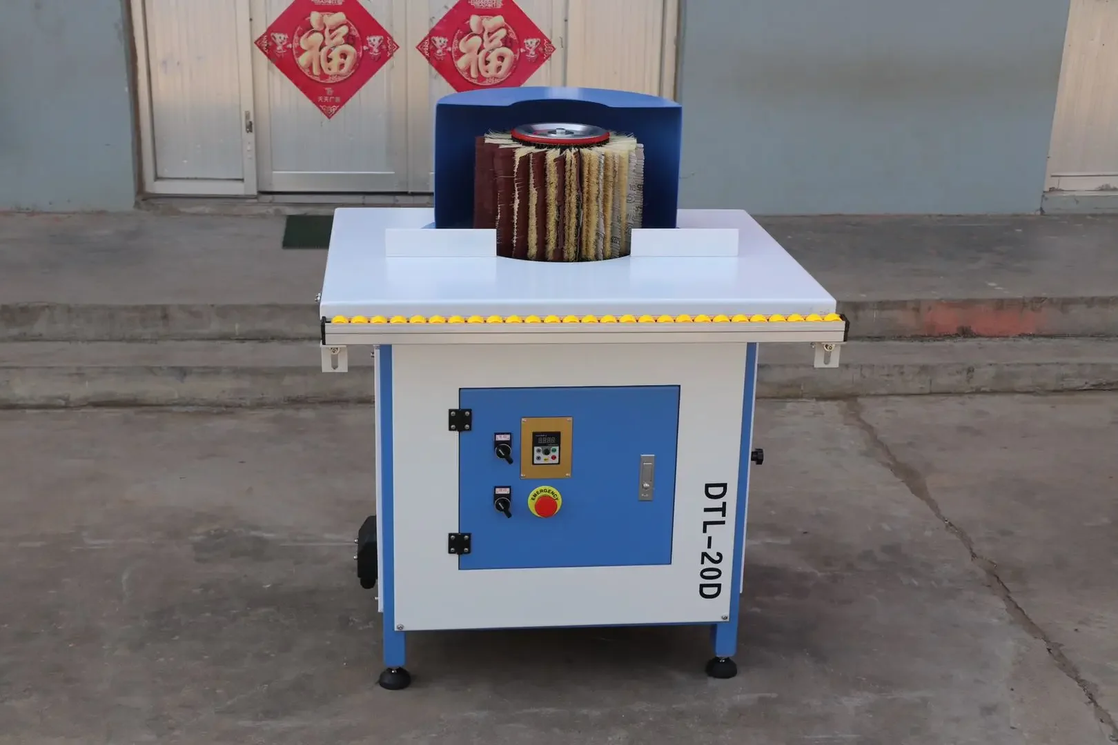 Woodworking Machinery Horizontal Manual Polish Brush Sanding Machine /Cabinet Door Brush Machine