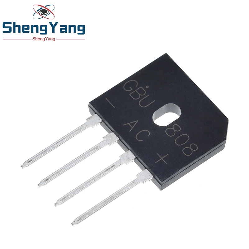 TZT 5Pcs GBU808 800V 8A power Diode Bridge Rectifier