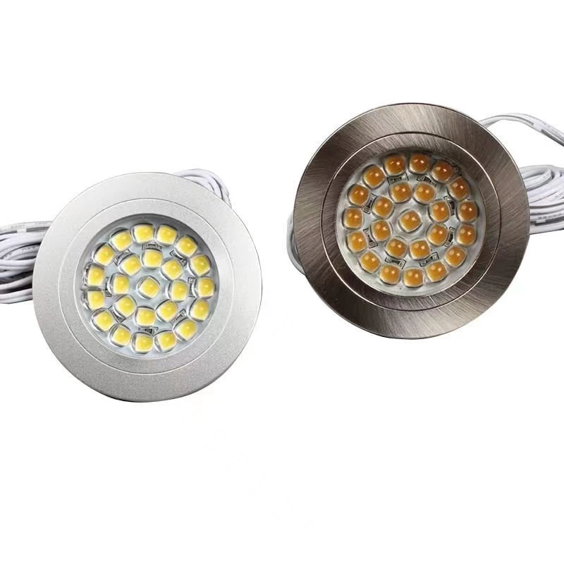 Led Spot Light Bulat Mini Focus 12V 3W Ultra Tipis Dimmable Lampu Built In Indoor Home Showcase Cabinet Downlight