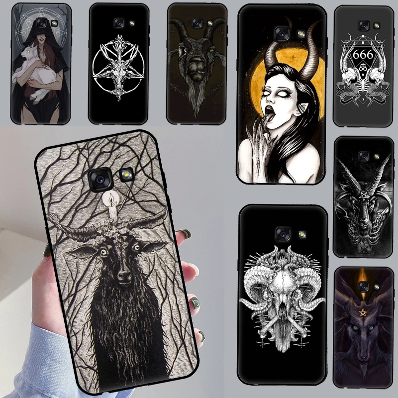 Gothic Witch Satan Case For Samsung A3 A5 2017 J1 J3 J7 J5 2016 A7 A8 A9 J8 A6 A8 J4 J6 Plus 2018 Cover Shell