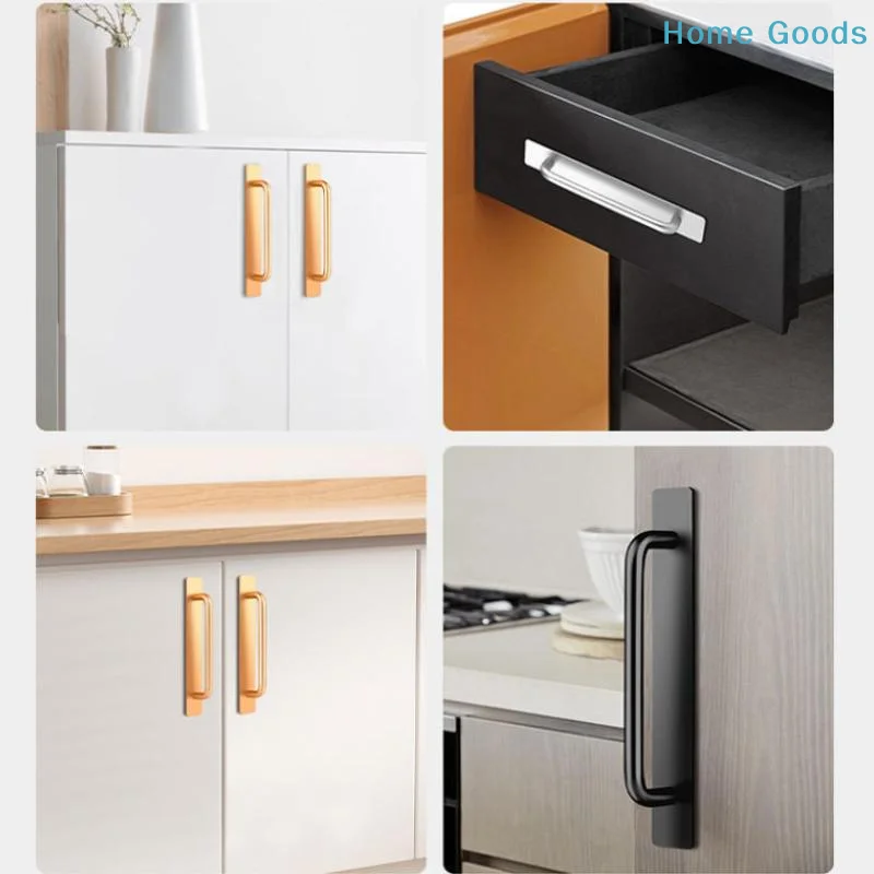 1Pcs Drawer Handle Aluminum Self-adhesive Handles For Easy Installation On Doors And Windows Without Drilling Window Door Handle