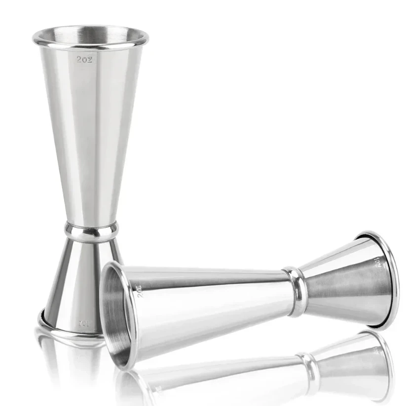 

20/40ml 30/60ml Cocktail Wine Shaker Measure Cup Stainless Steel Double Shot Drink Spirit Measure Jigger Kitchen Supplies gadget