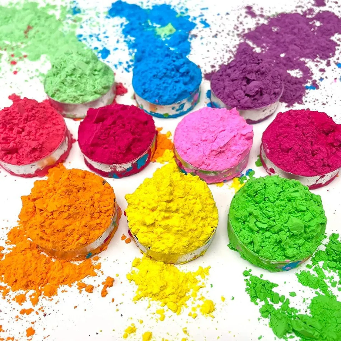 1/10 Piece of 105g Colored Powder, Colored Running Powder, Colored Corn Powder, Perfect for Holi Festival Paint Parties, Fun Activities, Fundraising Events, Gender Reveal Parties, Photo Shoots, Birthday Parties, Summer Camps, Paint Battles, Fun Activities, Paint Battles, Marathons, Rangoli Photography Parties and Festivals, Family Gatherings. view 2