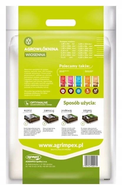 Image 3: Agrononwovens blancs de printemps pour couverture 1,6x5m
