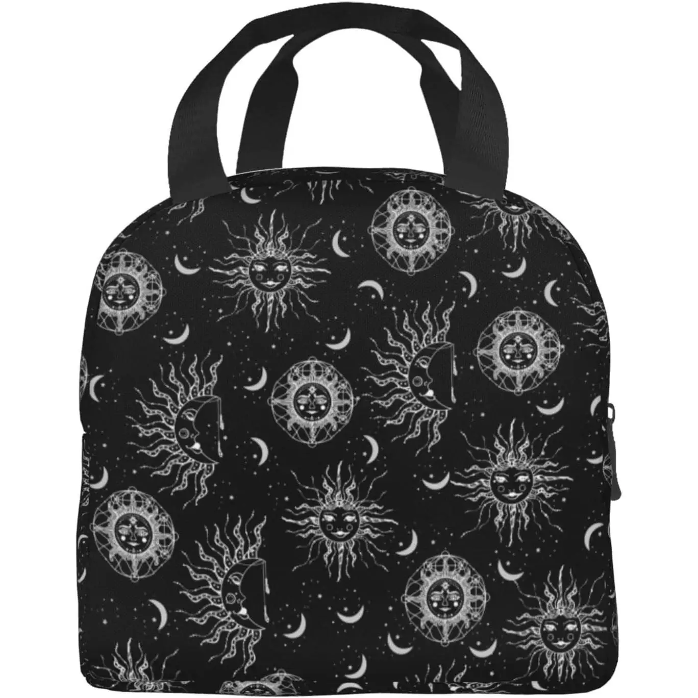 

Sun And moon Lunch Bag Reusable Cooler Tote Bag Food Container Snack Bag For Men Women Work Travel Picnic