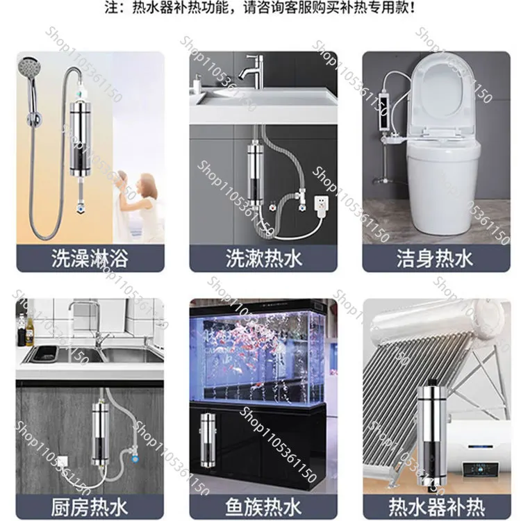 220V 3500W Small Intelligent Electric Water Heater Large Screen Model LED Display Mini Instant Hot Water Boiler For Kitchens Etc