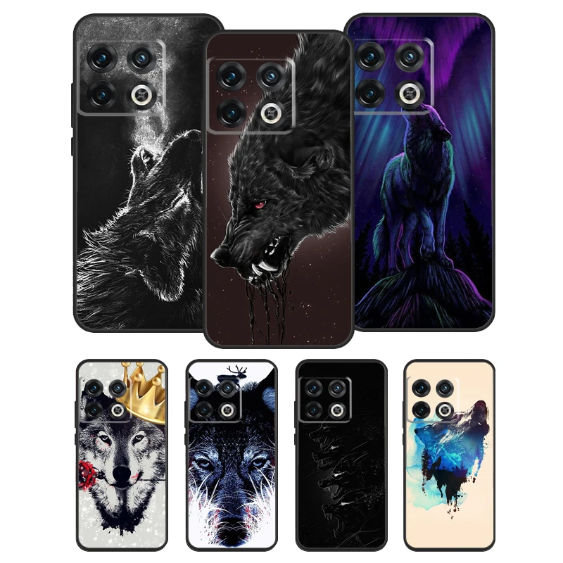 الذئب الفن الأسود سيليكون جراب هاتف ل Oneplus Ace 10R 9 R 8T ل Nord 2 T غطاء واحد زائد 10 9 برو لينة #1