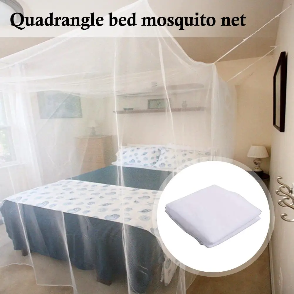 Quadrangle Bed Mosquito Net Outdoor Camping Anti Mosquitoe Sleeping Insect Sleeping Protector Bedroom Summer Cool Comfortab L5D2