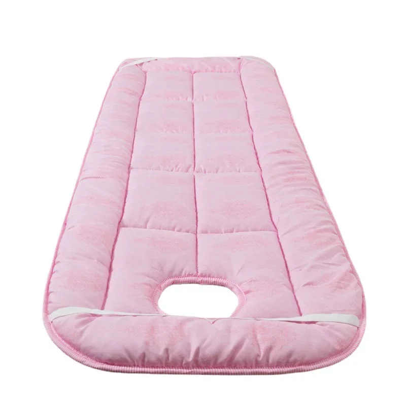 Beauty Salon Bed Cushion Thickened Bed Mattress Anti Slip Beauty Room Bed Mat SPA Treatment Massage Hospital Bed Pad with Hole