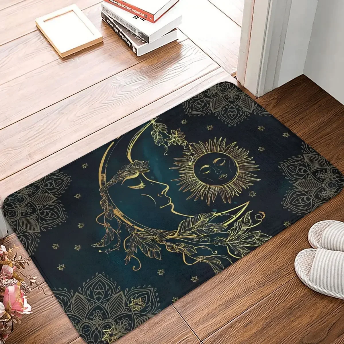 House entrance carpet Celestial Sun Moon And Stars Home doormat Foot mat bathroom non-slip mat Kitchen water absorption mat