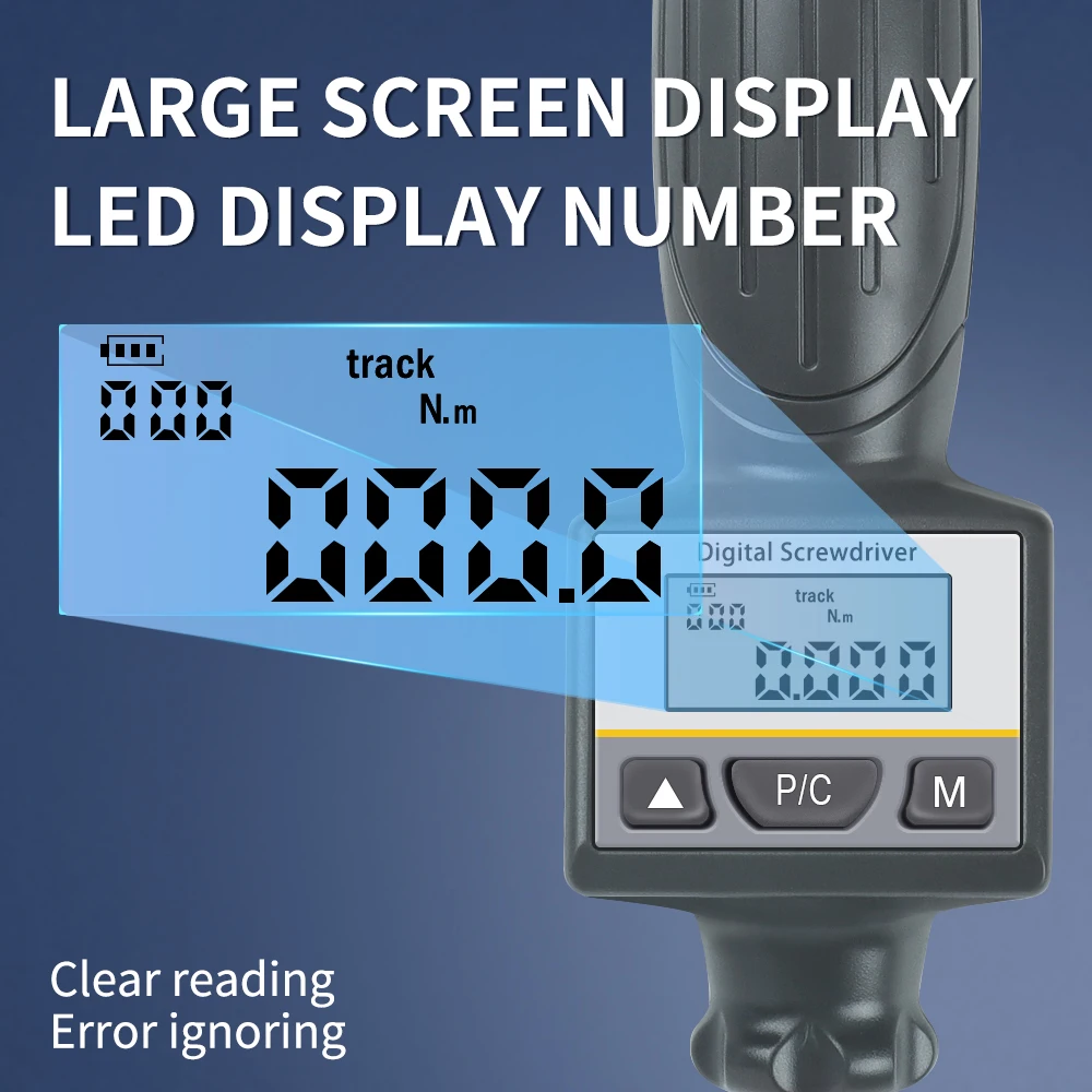 Digitale Preset Display Koppel Driver Met 10 Stuks Vervangbare Schroevendraaier Bits Auto Fiets Motorfiets Reparatie Tools