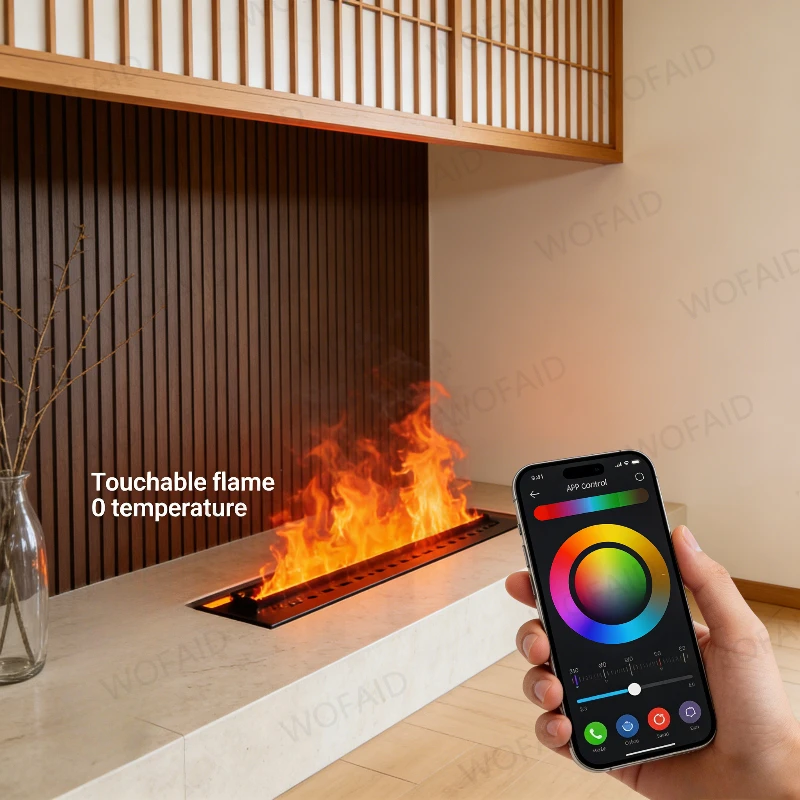 

Электрические декоративные каминные печи с эффектом пламени, электрический камин с паровым эффектом, 3D-реалистичный эффект пламени с увлажнителем воздуха