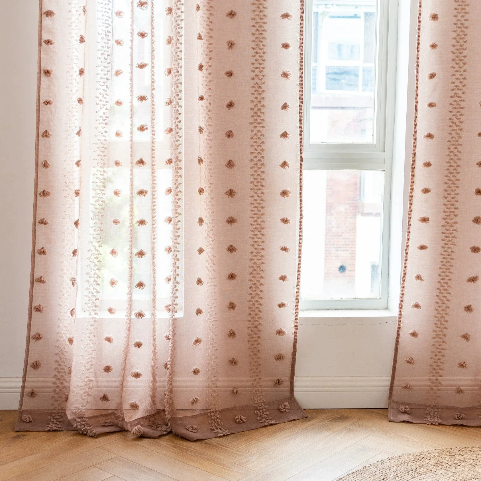 

Curtain,Stereoscopic Jacquard Tulle Curtain Road Pocket Shade Curtain for Kitchen Bedroom Living Room Bay Window Cabinet Curtain