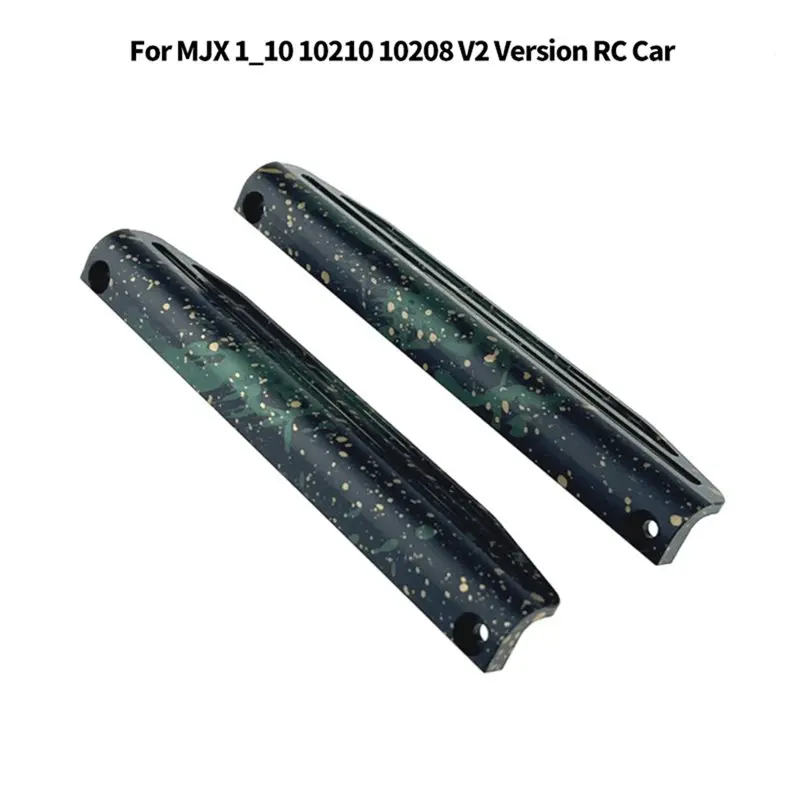 FBIL-Side Guard Kit For MJX 1/10 10210 10208 V2 Version RC Car Upgrade Chassis Accessory Parts Green