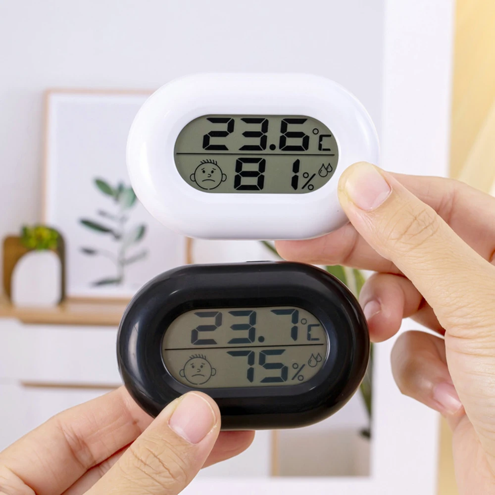 Mini Electronic Thermometer Hygrometer LCD Digital Display Household Temperature Monitor Detection Range -20~50℃(-4~122℉)