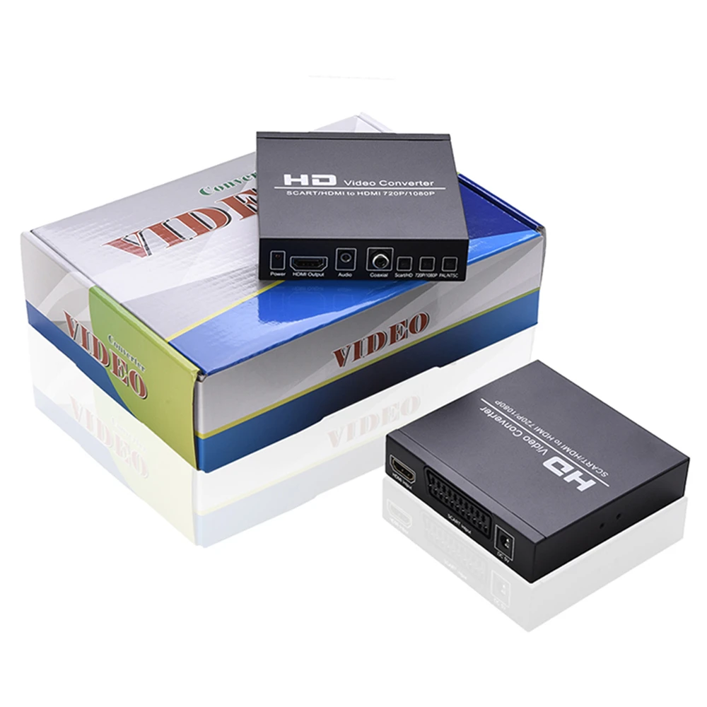 

480i 480p 720p 1080i Scart Signal/ HDMI-compatible to Digital Audio/ HDMI-Compatible Video Converter 720p/1080p @50/60HZ