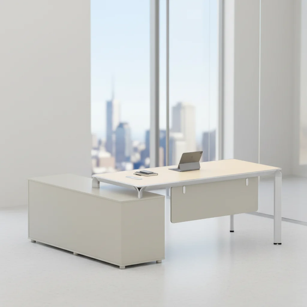 Wholesale Adjustable Modern L-Shape Office Table-Multi-Functional Design For Hotel & Commercial Use