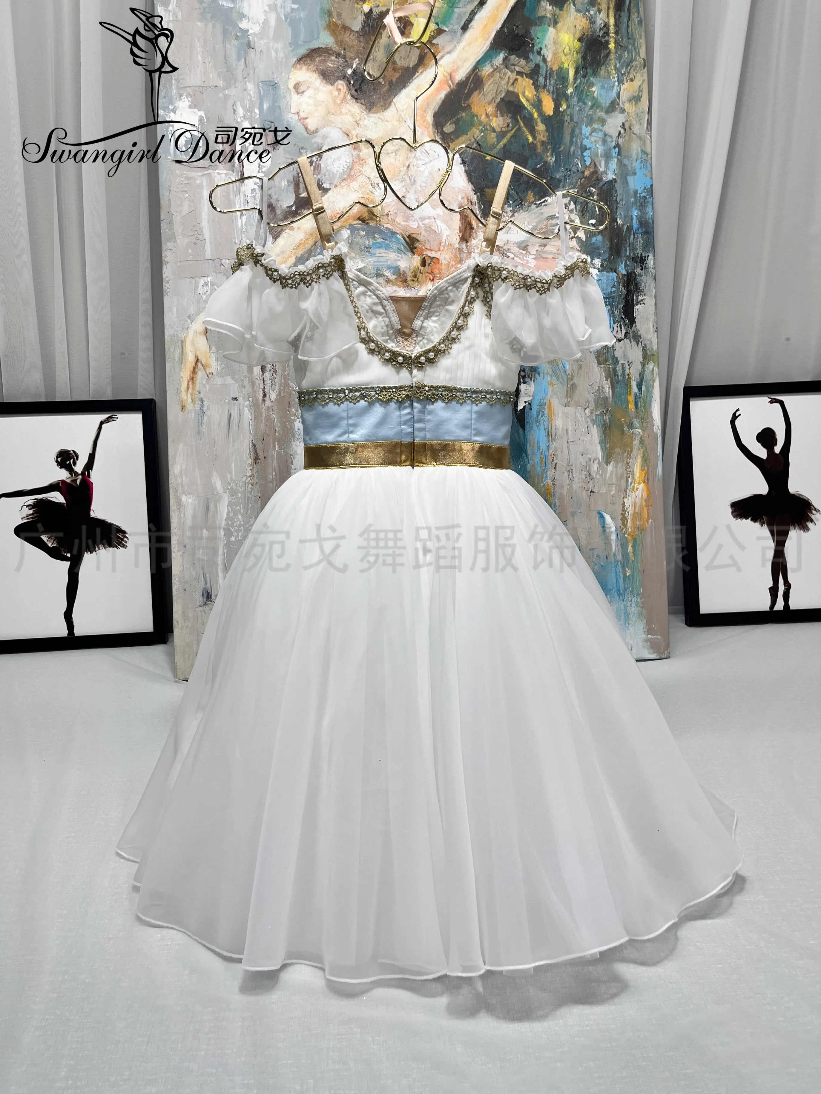 The Nutcracker Swan Lake  ballet competition performance costum gauze skirt puff skirt women WG2510