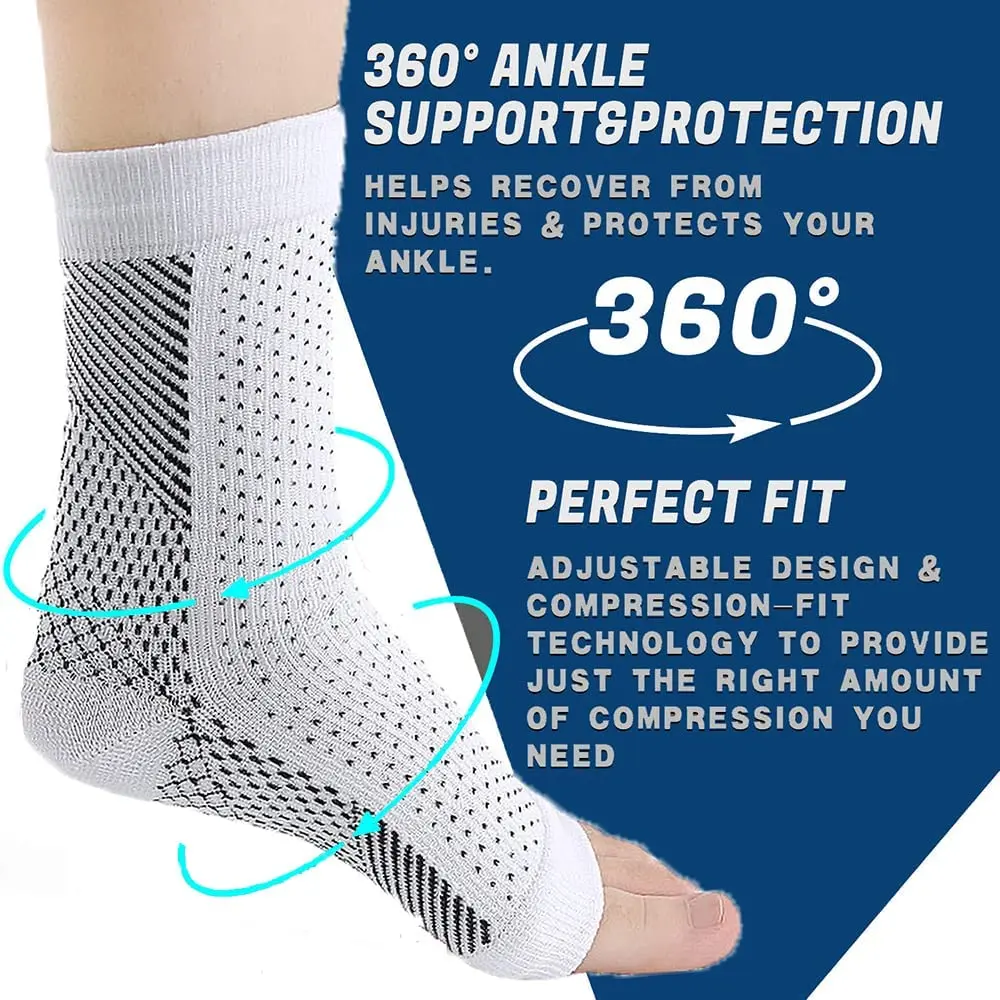 1Pair Soothe Socks Neuropathy Pain,Ankle Brace Compression Sleeve Support,Soothesocks for Neuropathy,Soothe Socks Arch Support