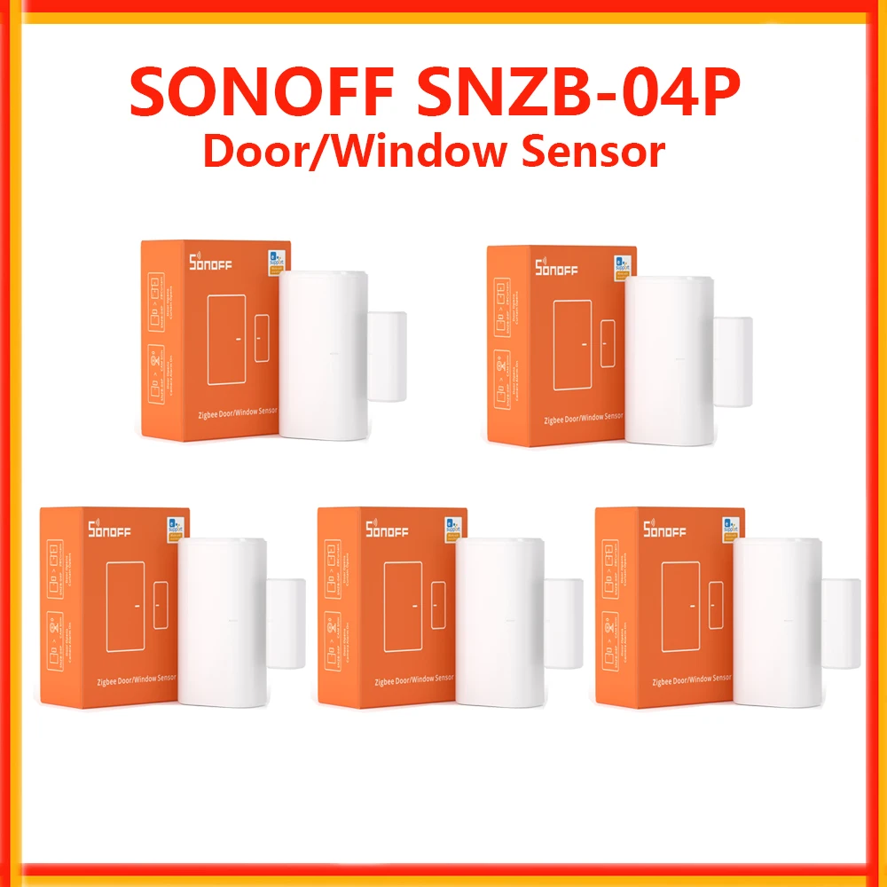 SONOFF SNZB-04P Zigbee Door/Window Sensor Smart Home Zigbee 3.0 Module Monitoring Door Windows Tamper Alert Local Smart Scene