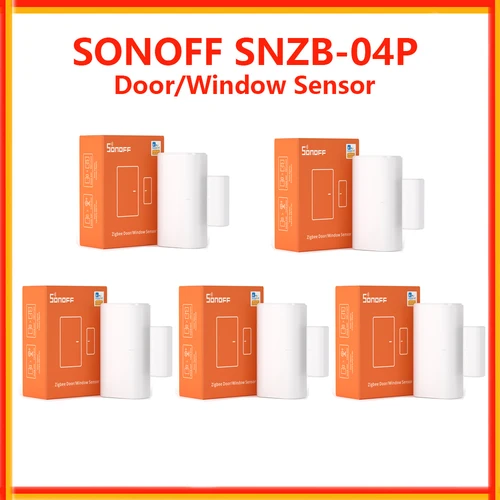 SONOFF-Sensor de puerta/ventana Zigbee SNZB-04P, módulo inteligente Zigbee 3,0, monitoreo de puertas, ventanas, alerta de manipulación, escena inteligente Local