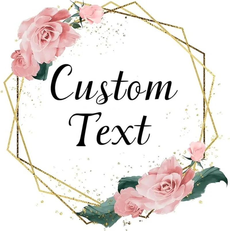 1000PCS Custom Stickers and Customized Logo Packaging Labels Personalized Wedding Birthday Baptism Sticker Personalized Stickers