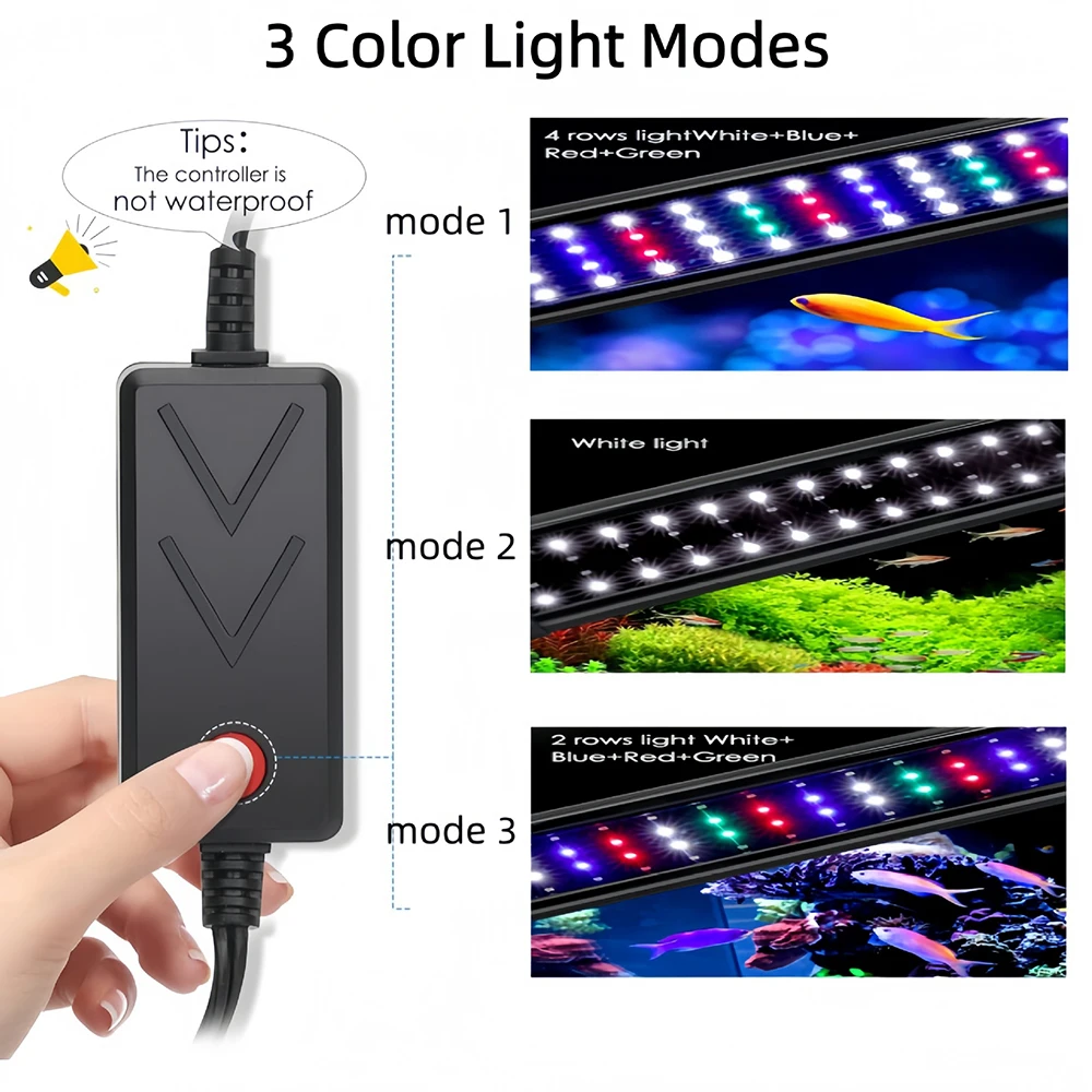 Lámpara LED de espectro comple - Aquarium Fish Elevator reseña y precio