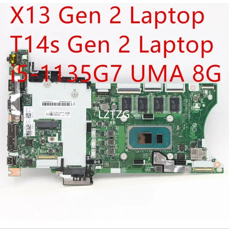 

Motherboard For Lenovo ThinkPad X13 Gen 2/T14s Gen 2 Laptop Mainboard i5-1135G7 UMA 8G 5B21C15888 5B21H19742