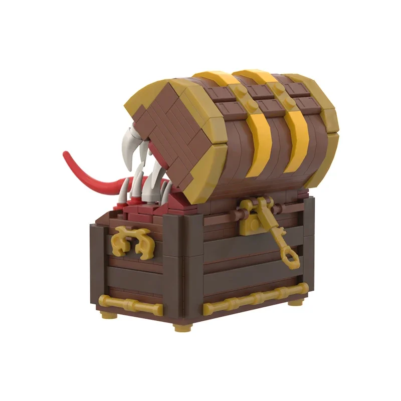 BZB Final Treasure Mimic Chest Yaranzo Monster Building Blocks For Dungeons Pirate Box And Dragons Bricks Kids Toy Gift