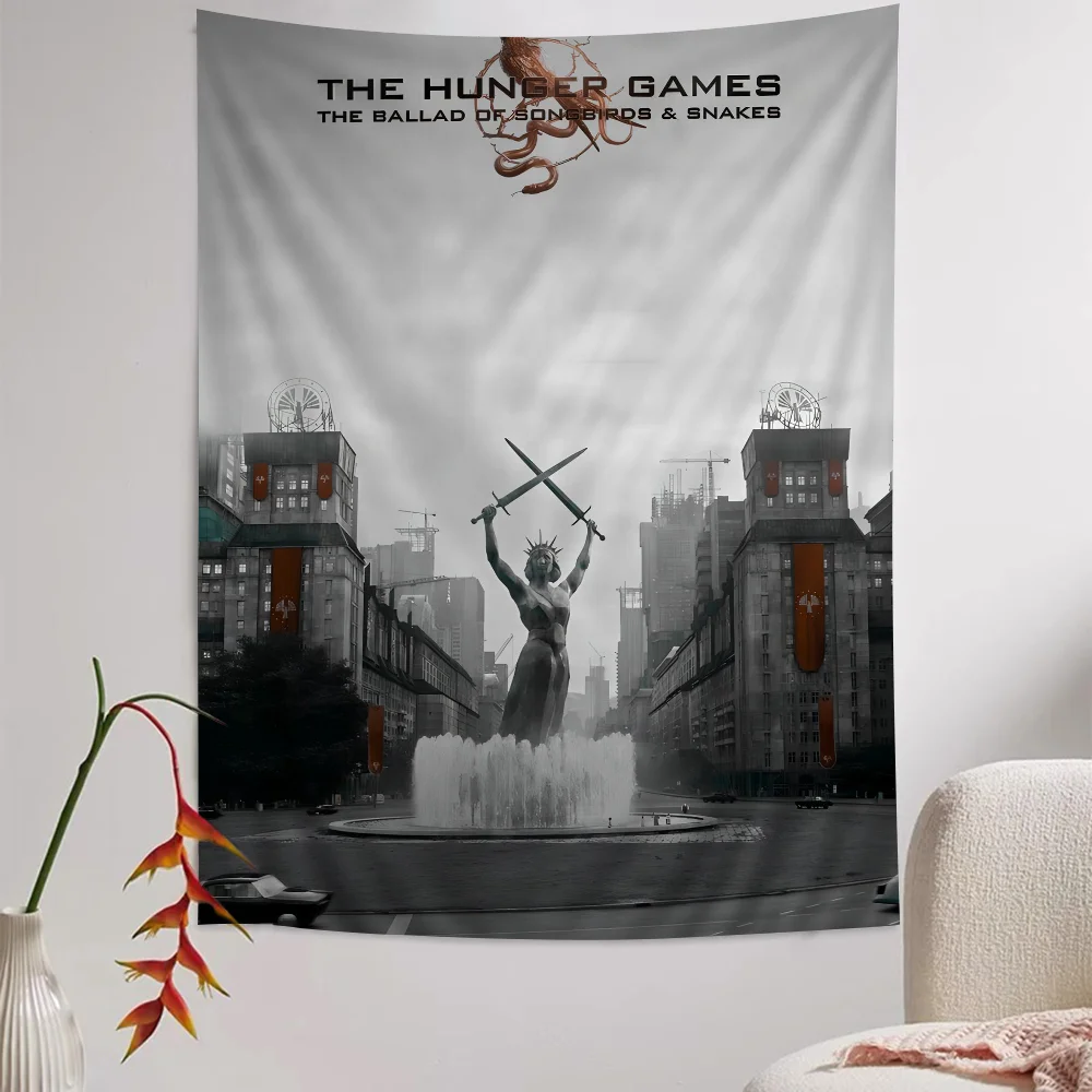 Hunger Games Ballad Songbirds Snake Anime Tapestry Hanging Tarot Hippie Wall Rugs DormDecoration Witchcraft Bohemian Decor