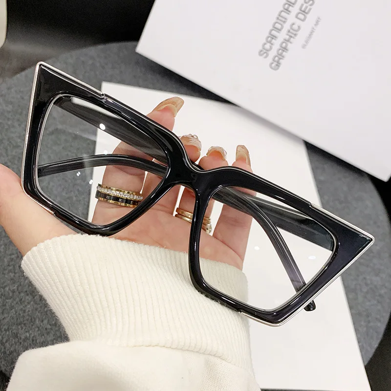 Gafas de protección contra luz azul con forma de ojo de gato para mujer, lentes con montura de gafas de alta calidad para hombre, superventas