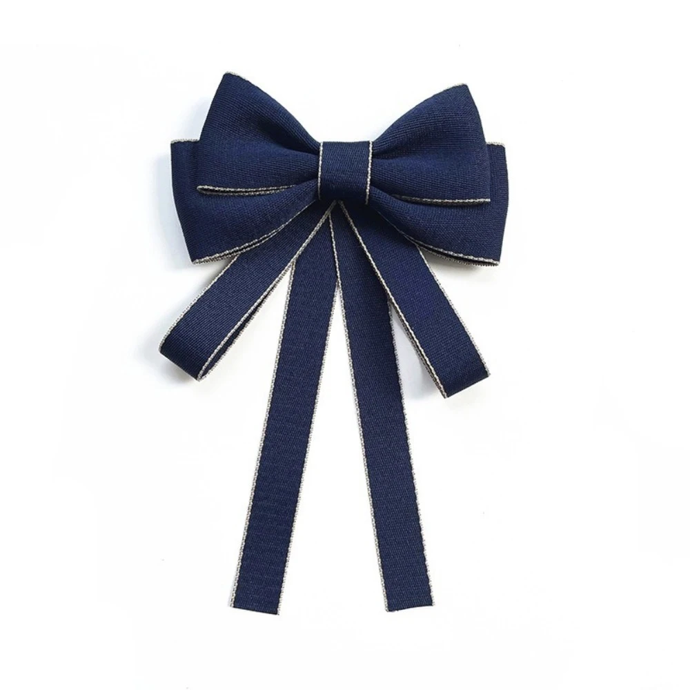 New Solid Color Bow Tie Elegant Crystal Rhinestone Bowtie Collar Flower Bow Pre-Tied Collar Decoration Women